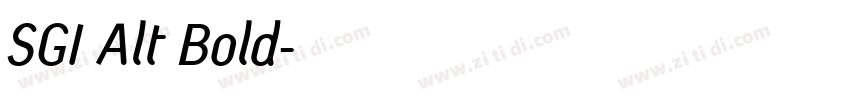SGI Alt Bold字体转换